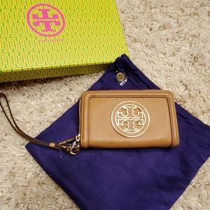 Tory Burch Pebble Leather Wallet